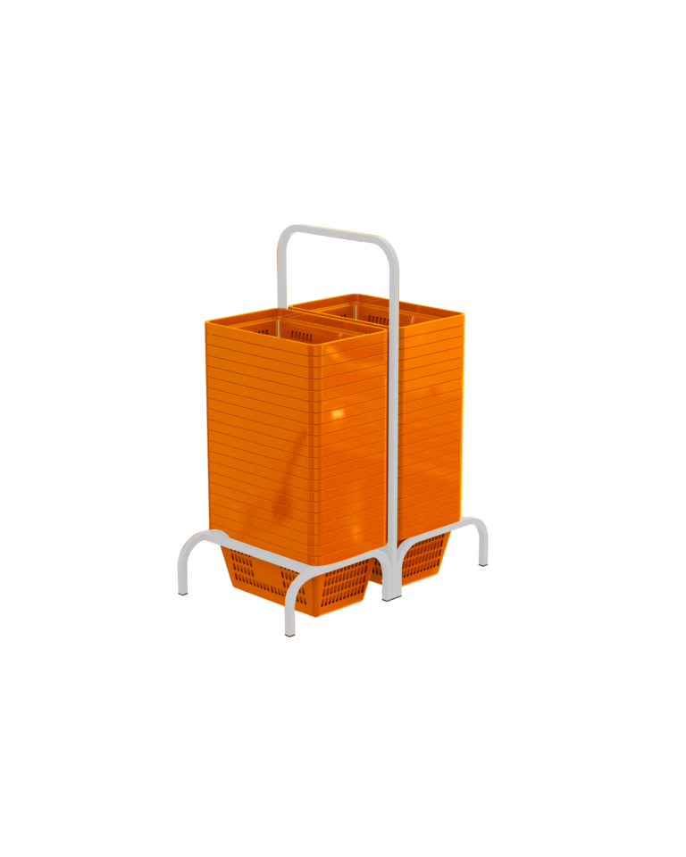 Suporte Duplo para Cesta de Compra