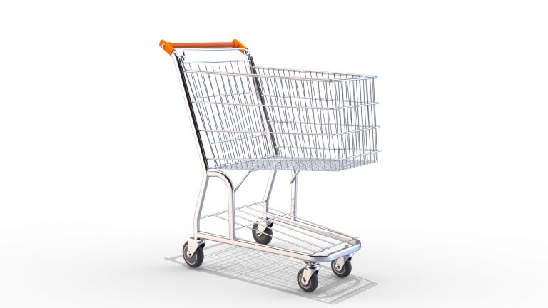 Carrinho Cesto Único 130L