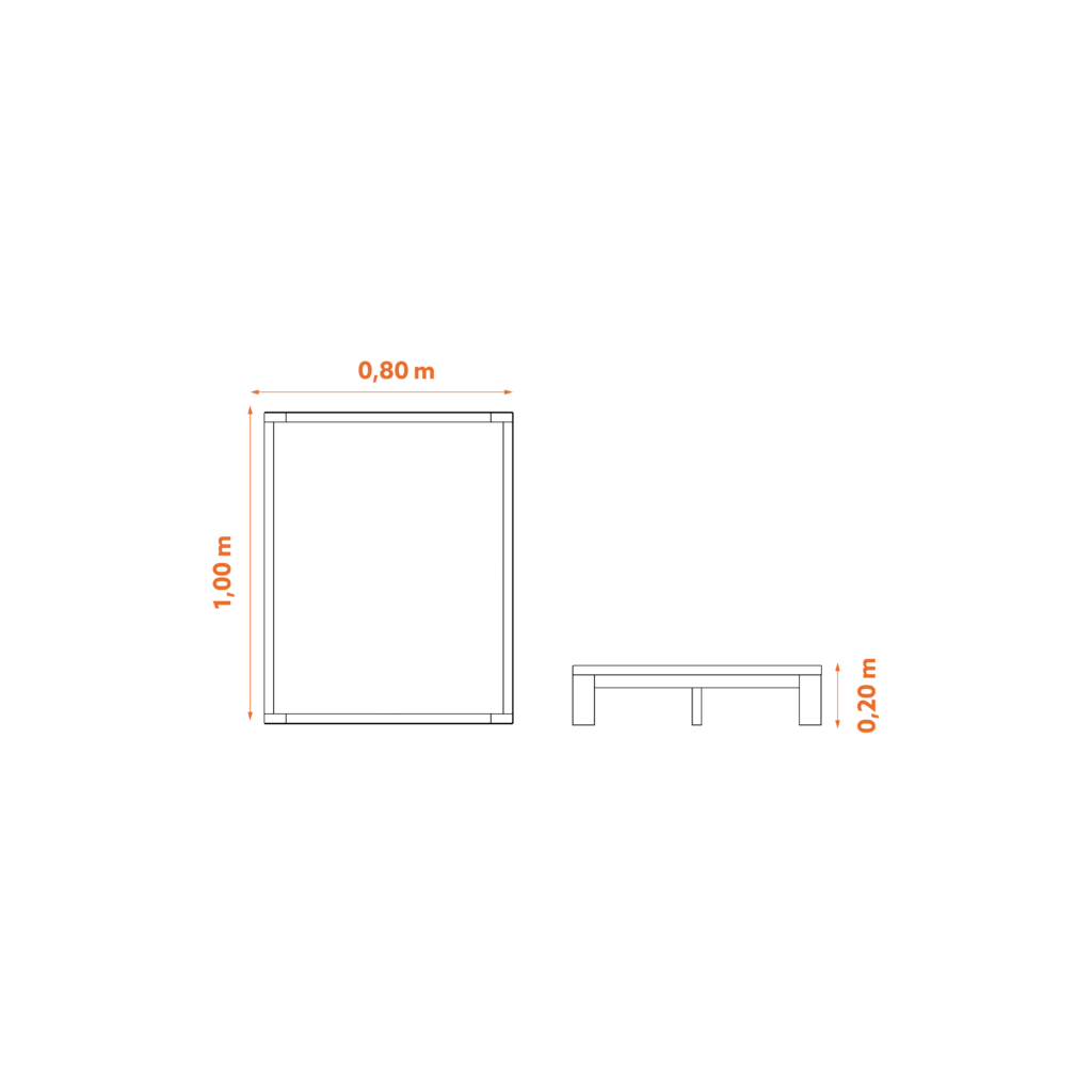 Podium Expositor 1,00 x 0,80m